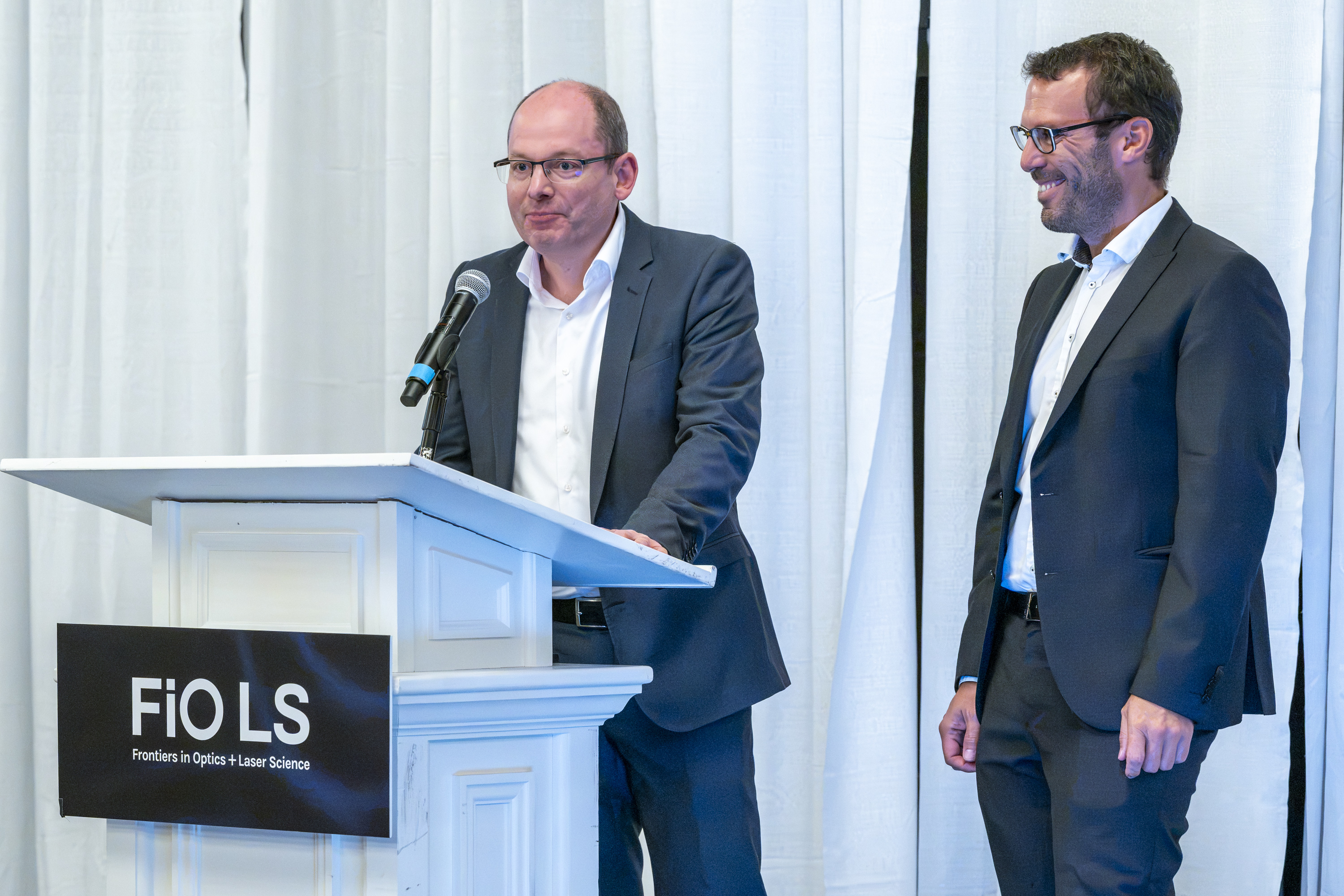 Stephan Ritter and Axel Friedenauer on behalf of the TOPTICLOCK Team. Photo: Laurence L. Levin/Optica