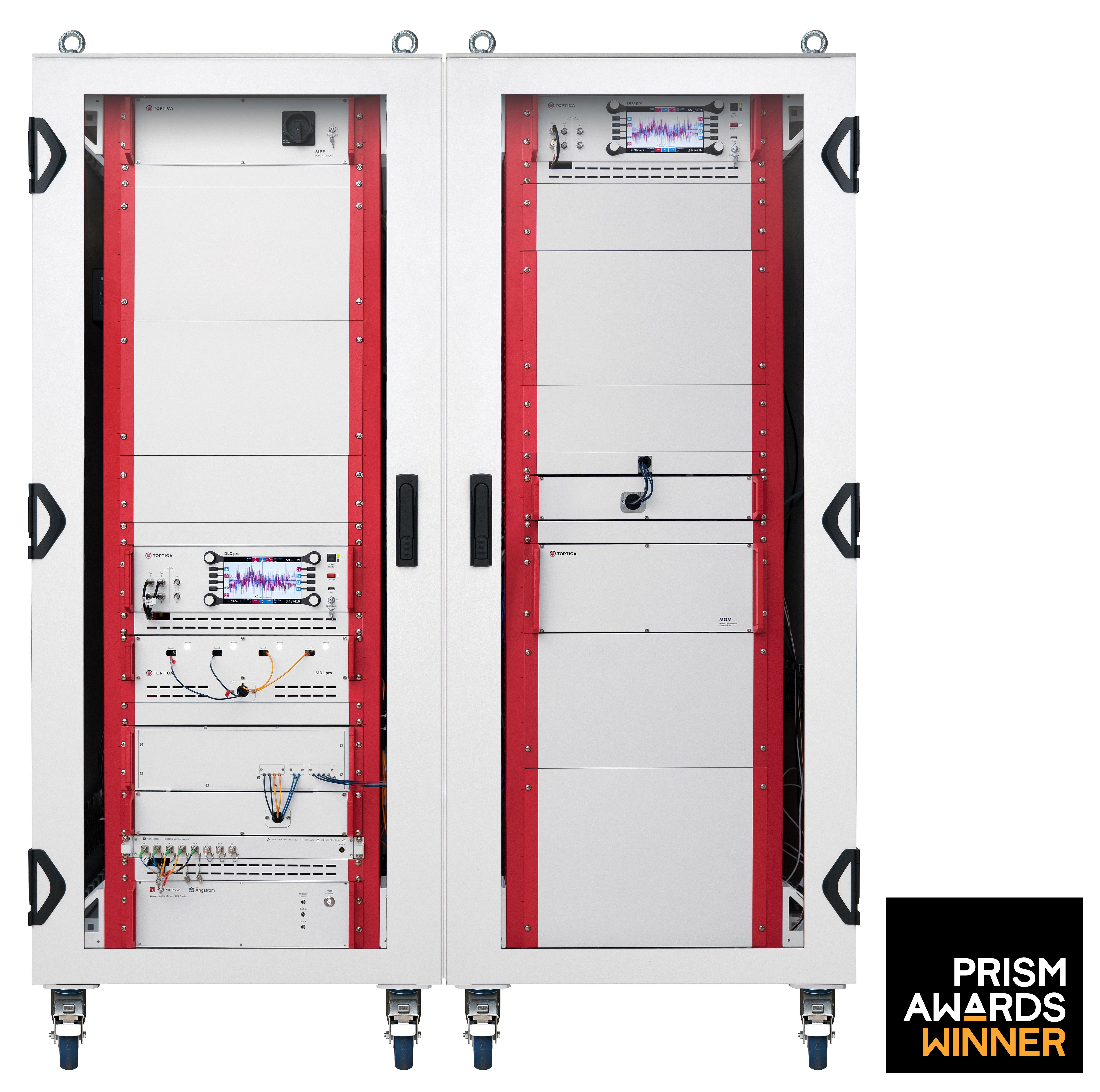 TOPTICLOCK integrates a single-ion optical quantum clock into two transportable industrial 19-inch racks. It is TOPTICLOCK’s second major recognition this year, following the 2026 SPIE Prism Award in the Quantum Tech category.