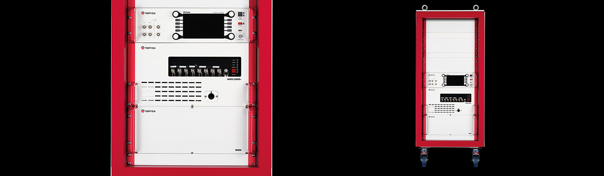 TeraScan ultra, a rack-integrated and transportable platform for THz signal generation and detection with unmatched stability and highest frequency resolution.