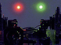 synchronized dual-beam fiber lasers for pump-probe spectroscopy