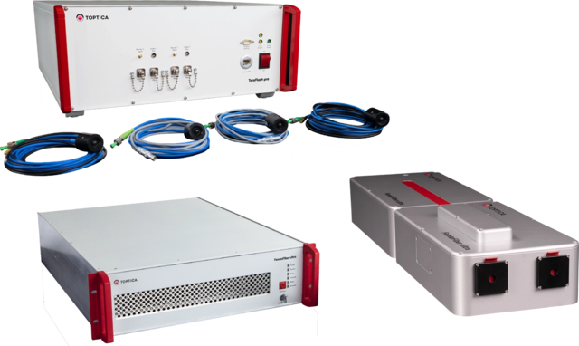 TOPTICA Optical-Pump THz-Probe Systems - Time-domain terahertz platform synchronized with a femtosecond laser 390 nm, 460 nm, 525 nm